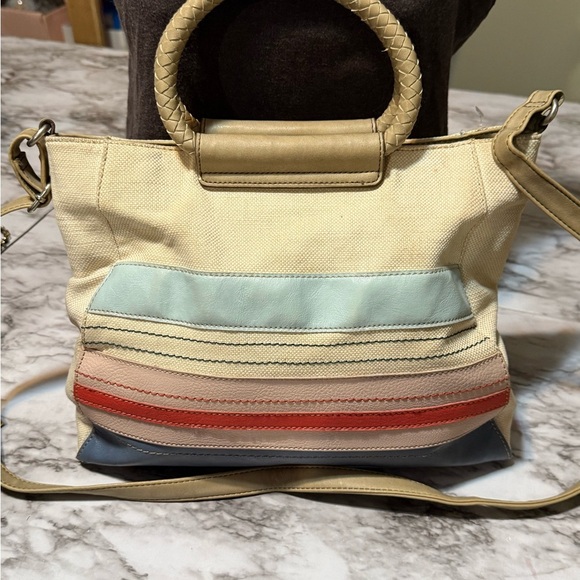 Multicolor Striped Women's Handbag - Picture 2 of 12